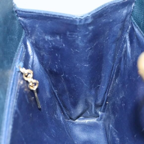 Salvatore Ferragamo Gancini Chain Shoulder Bag Leather Black Auth 105616 - Picture 13 of 16